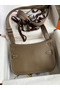 Hermes Jypsiere Mini Handmade Bag In Taupe Swift Calfskin  Replica
