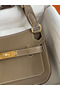 Hermes Jypsiere Mini Handmade Bag In Taupe Swift Calfskin  Replica