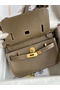 Hermes Jypsiere Mini Handmade Bag In Taupe Swift Calfskin  Replica