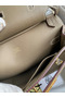 Hermes Jypsiere Mini Handmade Bag In Taupe Swift Calfskin  Replica