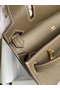 Hermes Jypsiere Mini Handmade Bag In Taupe Swift Calfskin  Replica