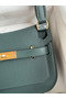 Hermes Jypsiere Mini Handmade Bag In Vert Rousseau Swift Calfskin  Replica