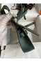 Hermes Jypsiere Mini Handmade Bag In Vert Rousseau Swift Calfskin  Replica