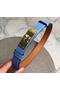 Hermes Kelly 18 Belt In Blue Epsom Leather  Replica