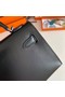 Hermes Kelly 19cm Shoulder Bags box Leather KL19 Silver hardware black  Replica