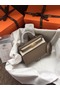 Hermes Kelly 19cm Shoulder Bags Epsom Leather KL19 dark grey  Replica