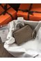Hermes Kelly 19cm Shoulder Bags Epsom Leather KL19 dark grey  Replica
