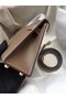 Hermes Kelly 19cm Shoulder Bags Epsom Leather KL19 dark grey  Replica