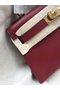 Hermes Kelly 19cm Shoulder Bags Epsom Leather KL19 fuchsia  Replica