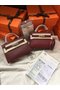 Hermes Kelly 19cm Shoulder Bags Epsom Leather KL19 fuchsia  Replica