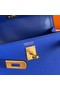 Hermes Kelly 19cm Shoulder Bags Epsom Leather KL19 Gold hardware Electro optic blue  Replica