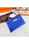 Hermes Kelly 19cm Shoulder Bags Epsom Leather KL19 Gold hardware Electro optic blue  Replica