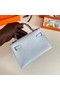 Hermes Kelly 19cm Shoulder Bags Epsom Leather KL19 Gold hardware Glacier blue  Replica