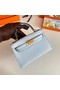 Hermes Kelly 19cm Shoulder Bags Epsom Leather KL19 Gold hardware Glacier blue  Replica
