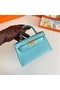 Hermes Kelly 19cm Shoulder Bags Epsom Leather KL19 Gold hardware sky blue  Replica