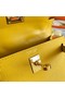 Hermes Kelly 19cm Shoulder Bags Epsom Leather KL19 Gold hardware yellow  Replica
