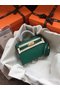 Hermes Kelly 19cm Shoulder Bags Epsom Leather KL19 green  Replica
