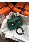 Hermes Kelly 19cm Shoulder Bags Epsom Leather KL19 green  Replica