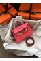 Hermes Kelly 19cm Shoulder Bags Epsom Leather KL19 rose  Replica
