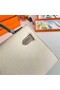 Hermes Kelly 19cm Shoulder Bags Epsom Leather KL19 Silver hardware Cream&gray  Replica