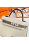 Hermes Kelly 19cm Shoulder Bags Epsom Leather KL19 Silver hardware Cream&gray  Replica