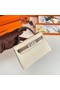 Hermes Kelly 19cm Shoulder Bags Epsom Leather KL19 Silver hardware Cream&gray  Replica