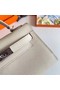 Hermes Kelly 19cm Shoulder Bags Epsom Leather KL19 Silver hardware Cream  Replica