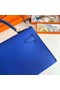 Hermes Kelly 19cm Shoulder Bags Epsom Leather KL19 Silver hardware Electro optic blue  Replica