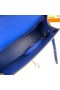 Hermes Kelly 19cm Shoulder Bags Epsom Leather KL19 Silver hardware Electro optic blue  Replica