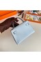 Hermes Kelly 19cm Shoulder Bags Epsom Leather KL19 Silver hardware Glacier blue  Replica