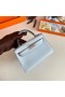 Hermes Kelly 19cm Shoulder Bags Epsom Leather KL19 Silver hardware Glacier blue  Replica