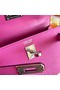 Hermes Kelly 19cm Shoulder Bags Epsom Leather KL19 Silver hardware Lavender  Replica