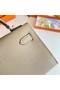 Hermes Kelly 19cm Shoulder Bags Epsom Leather KL19 Silver hardware Pearl grey  Replica