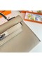 Hermes Kelly 19cm Shoulder Bags Epsom Leather KL19 Silver hardware Pearl grey  Replica