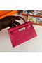 Hermes Kelly 19cm Shoulder Bags Epsom Leather KL19 Silver hardware rose  Replica