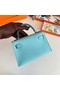 Hermes Kelly 19cm Shoulder Bags Epsom Leather KL19 Silver hardware sky blue  Replica