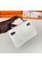 Hermes Kelly 19cm Shoulder Bags Epsom Leather KL19 Silver hardware white&black  Replica