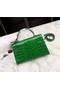 Hermes Kelly 19cm Tote Bag crocodile Leather KL19 green  Replica