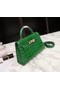 Hermes Kelly 19cm Tote Bag crocodile Leather KL19 green  Replica