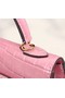 Hermes Kelly 19cm Tote Bag crocodile Leather KL19 pink  Replica