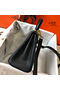 Hermes Kelly 20cm Bag In Black Clemence Leather GHW  Replica