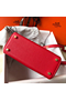 Hermes Kelly 20cm Bag In Red Clemence Leather GHW  Replica