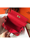 Hermes Kelly 20cm Bag In Red Clemence Leather GHW  Replica