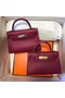 Hermes Kelly 20cm Tote Bag Original Epsom Leather KL20 fuchsia  Replica