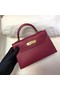 Hermes Kelly 20cm Tote Bag Original Epsom Leather KL20 fuchsia  Replica