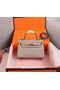 Hermes Kelly 20cm Tote Bag Original Epsom Leather KL20 Gray  Replica