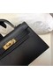 Hermes Kelly 20cm Tote Bag Original Leather KL20 black  Replica