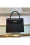 Hermes Kelly 22cm 25cm Tote Bag Original Epsom Leather Bag KL22 KL25 Black  Replica