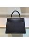 Hermes Kelly 22cm 25cm Tote Bag Original Epsom Leather Bag KL22 KL25 Black  Replica