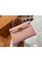 Hermes Kelly 22cm 25cm Tote Original Epsom Leather Bag KL22 KL25 Nude Pink  Replica